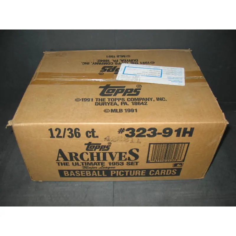 1953 Topps Baseball Archives Case (1991) (12 Box)