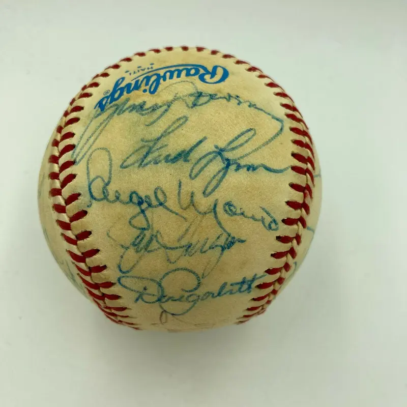 1982 California Angels Team Signed Autographed American League Baseball