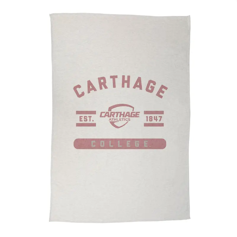 Carthage College Sublimated Sweatshirt Blanket