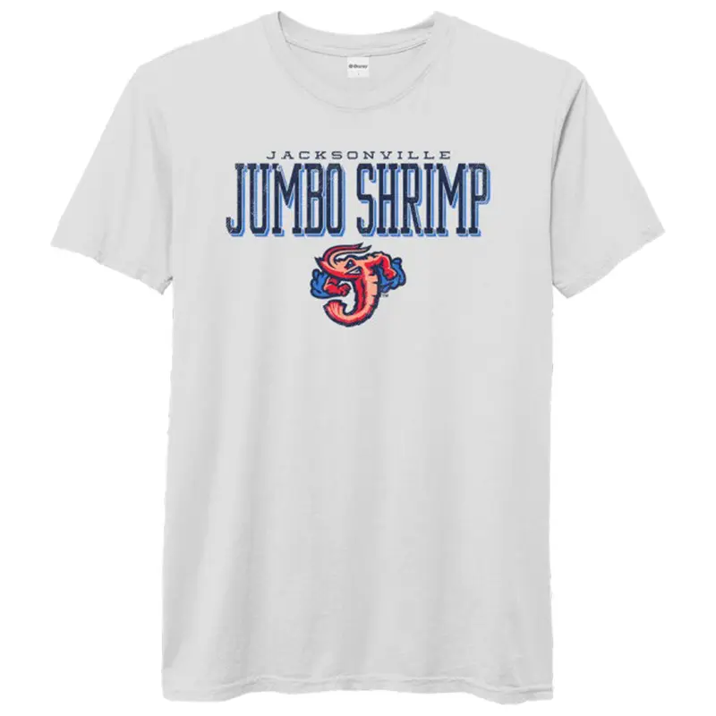 Jacksonville Jumbo Shrimp Ouray White Pigment Dyed Tee