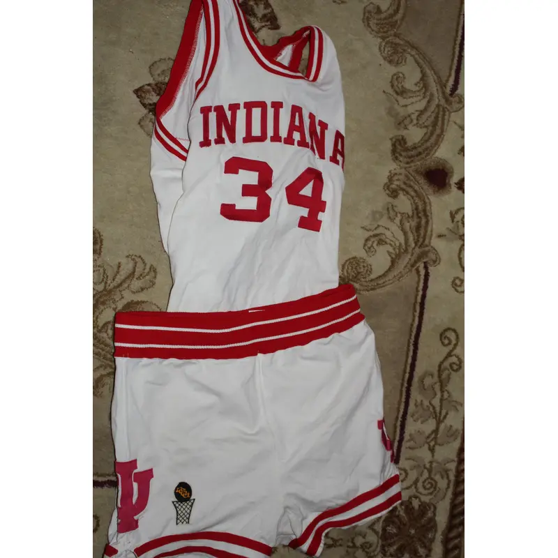 1980's Steve Risley Indiana University Game Used Basketball Uniform