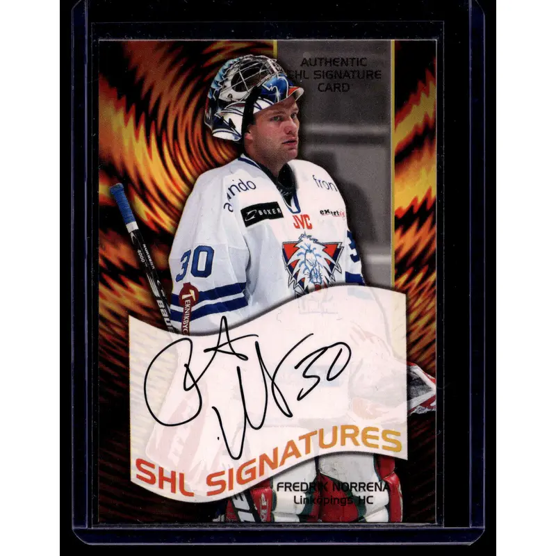 2004-05 SHL Signatures - Fredrik Norrena
