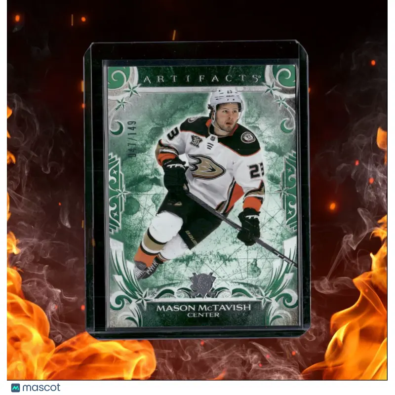 2024-25 Upper Deck Artifacts Mason McTavish Emerald 047/149 #129