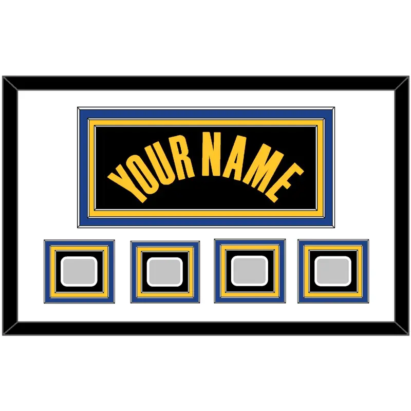 Golden State Name & 4 Champions Patches - Black City (2021-2022) - Triple Mat 1 (Copy)