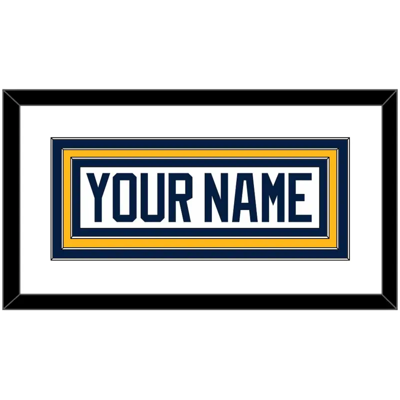 Buffalo Nameplate - Road White (2010-2020) - Triple Mat 1