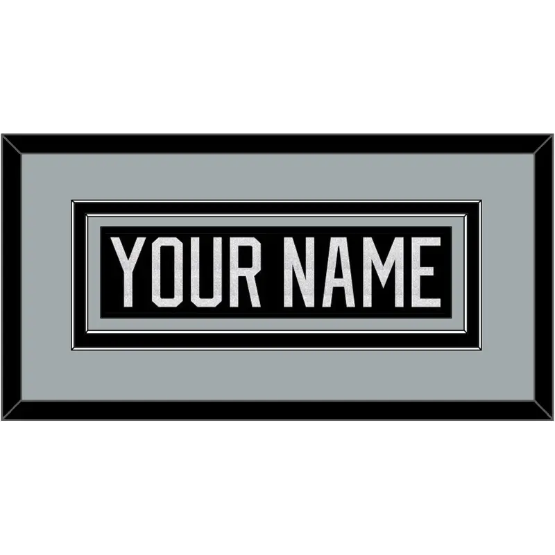 Los Angeles Nameplate - Home Black - Double Mat 3