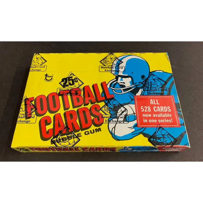 1976 Topps Football Unopened Cello Box (BBCE) (X1589)