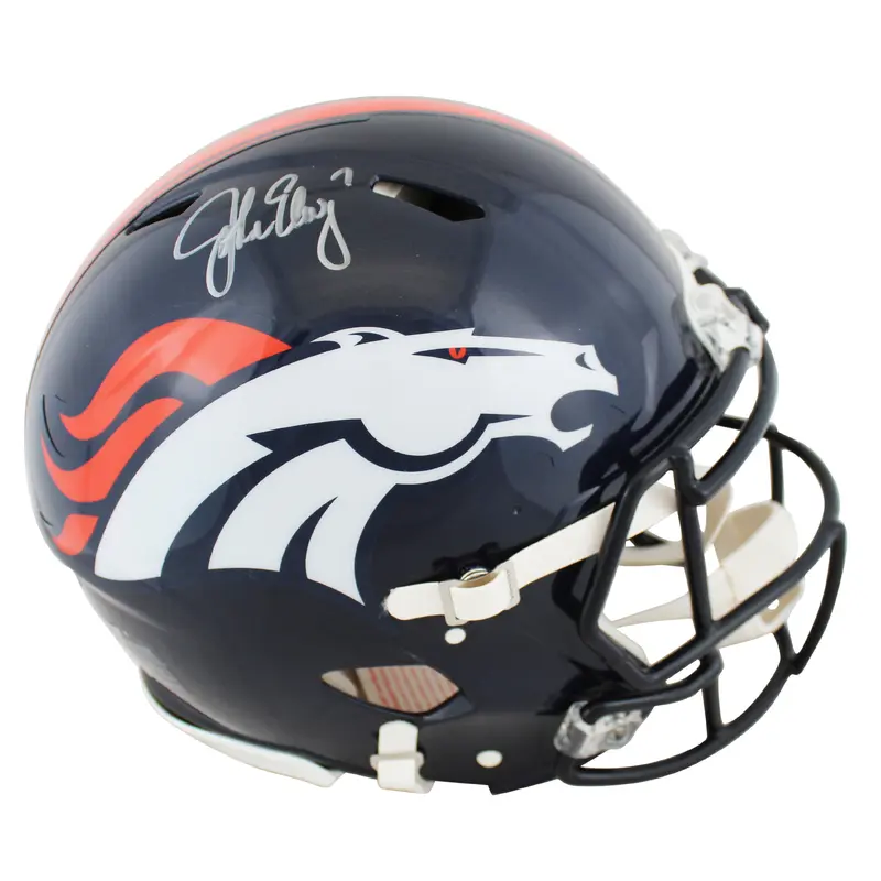 Broncos John Elway Authentic Signed Full Size Speed Proline Helmet BAS Witnessed