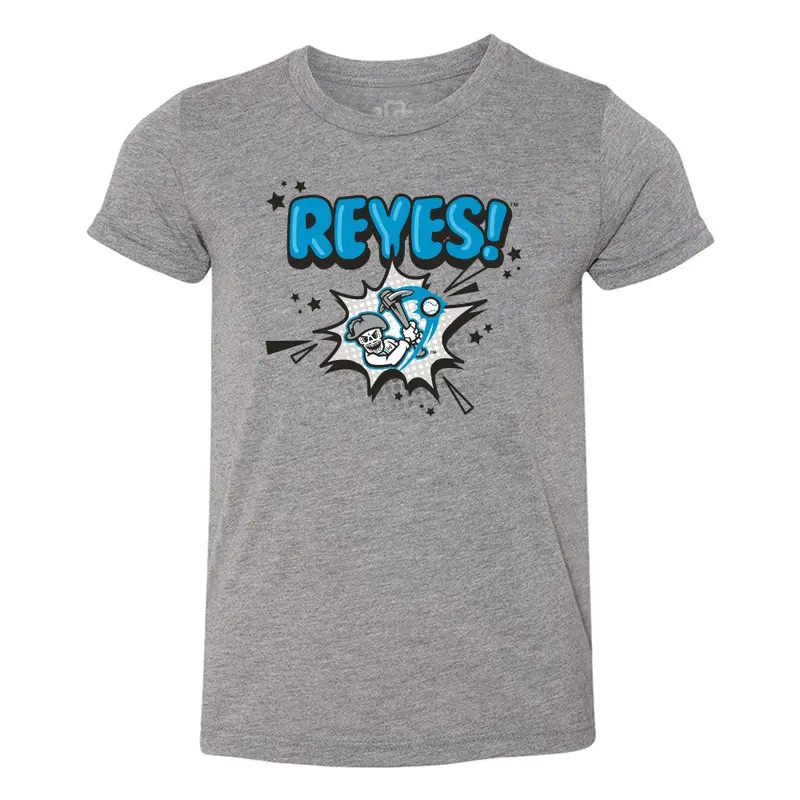 Kids' Reyes de Plata 108 Stitches Comic Gray Tri-Blend Short Sleeve T-Shirt