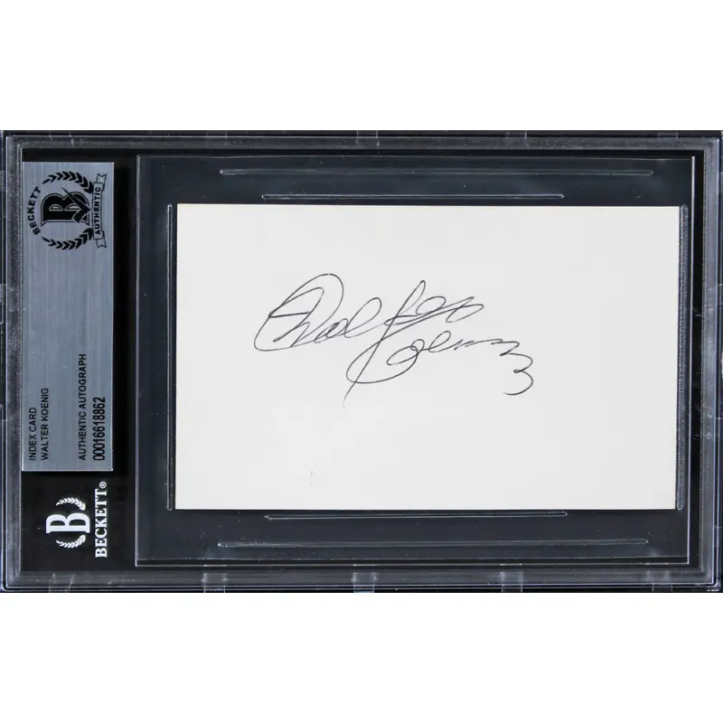 Walter Koenig Star Trek The Movie Authentic Signed 3x5 Index Card BAS Slabbed 2