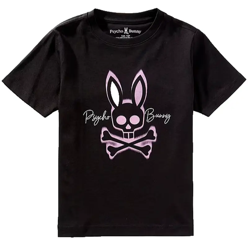 PSYCHO BUNNY KIDS T-SHIRT B0U329E200 BLK