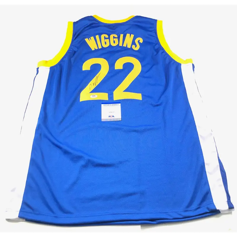 Andrew Wiggins signed jersey PSA/DNA Golden State Warriors Autographed