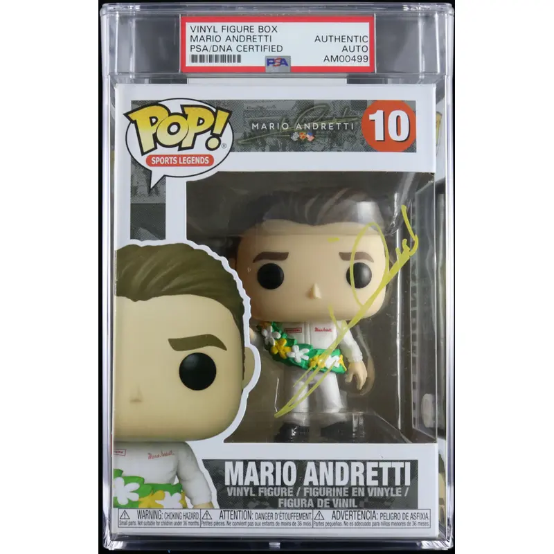 Mario Andretti Signed Funko Pop PSA/DNA Autographed Nascar Racing