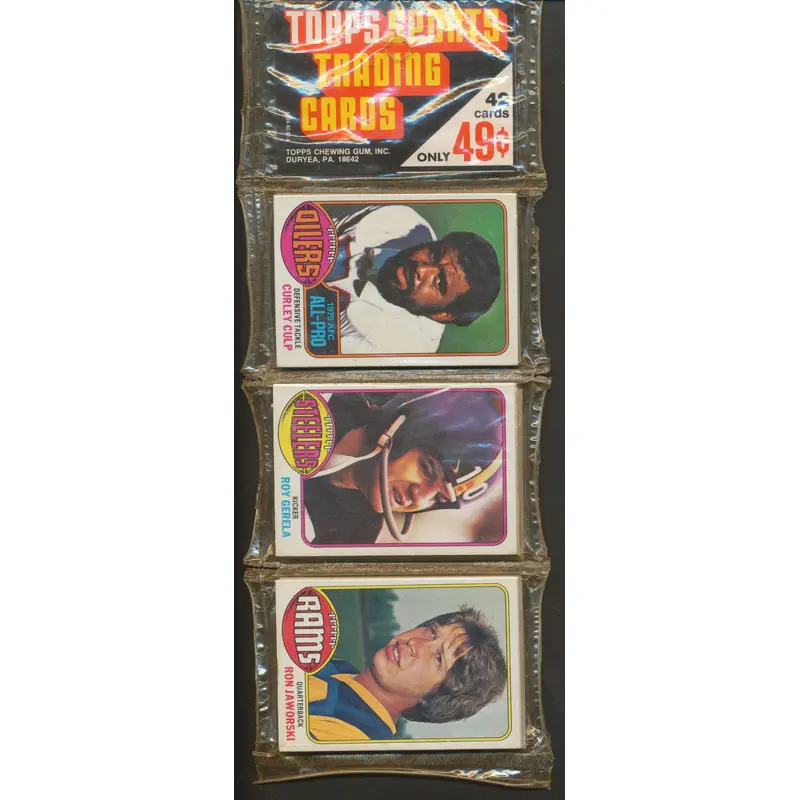 1976 Topps Football Unopened Rack Pack (BBCE)