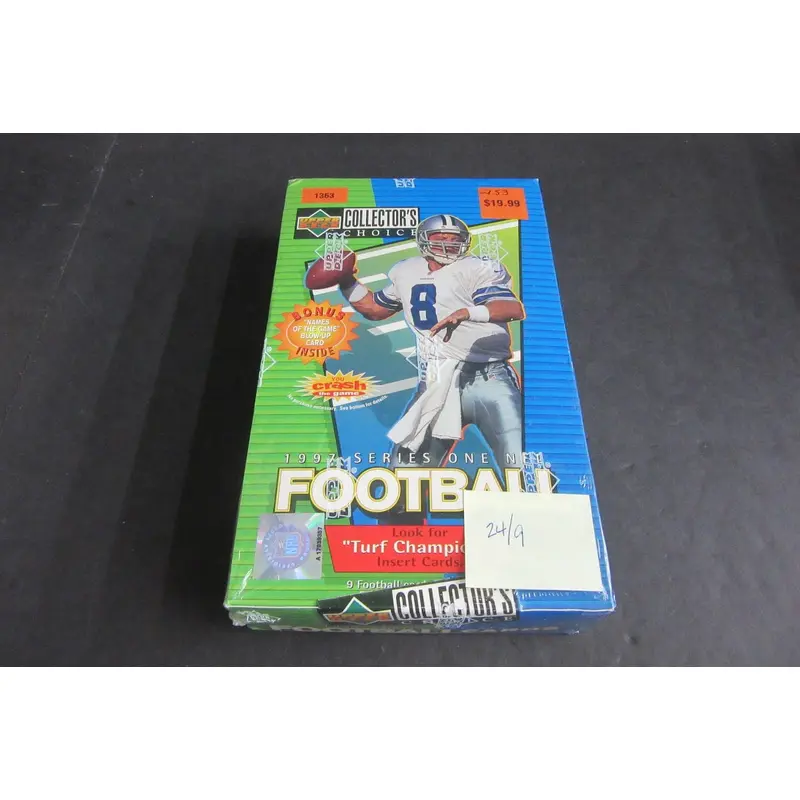 1997 Upper Deck Collector's Choice Football Series 1 Box (24/9)