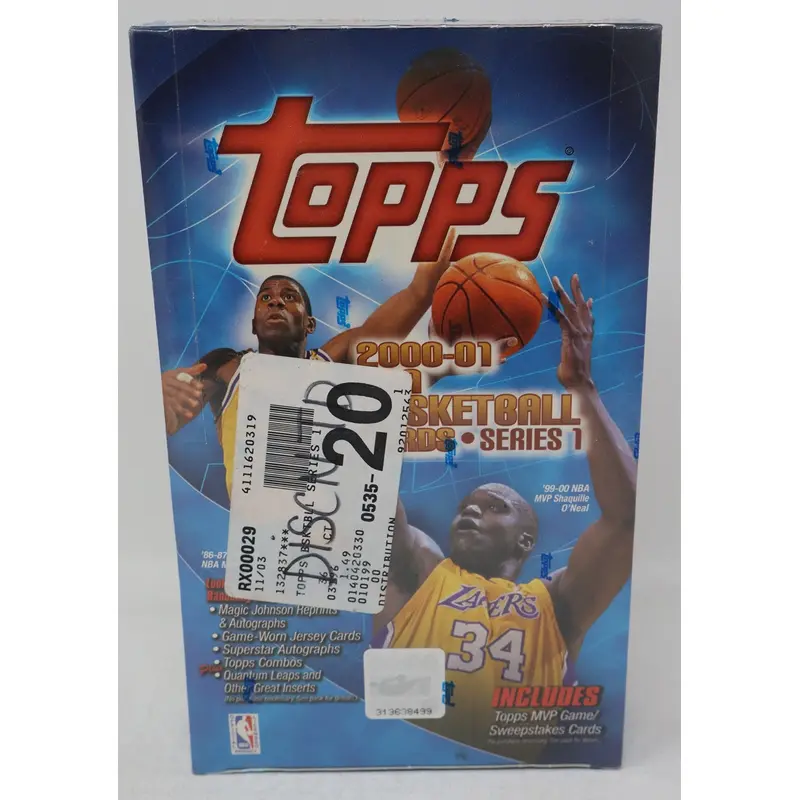2000/01 Topps Basketball Series 1 Box (Retail) (36/10)