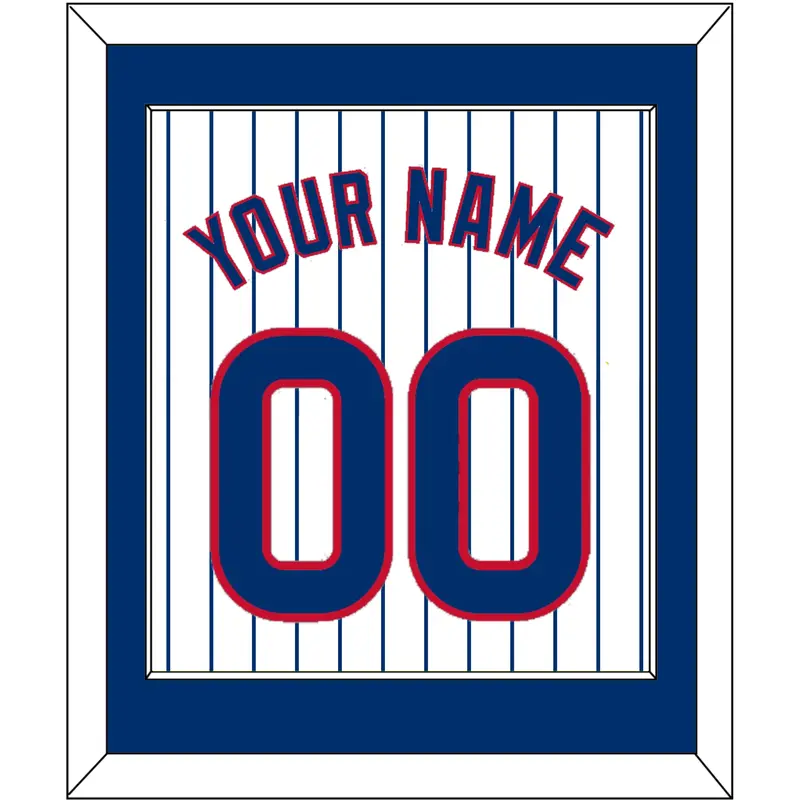 Chicago Name & Number - Home White Pinstripes - Single Mat 1