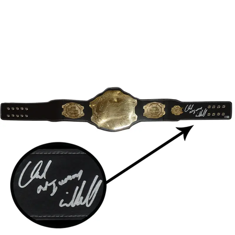 Chuck Liddell Autographed UFC Custom Model Championship Belt - TriStar
