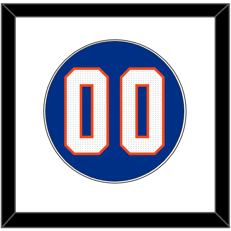 Florida Baseball Number - Road Blue - Single Mat 1