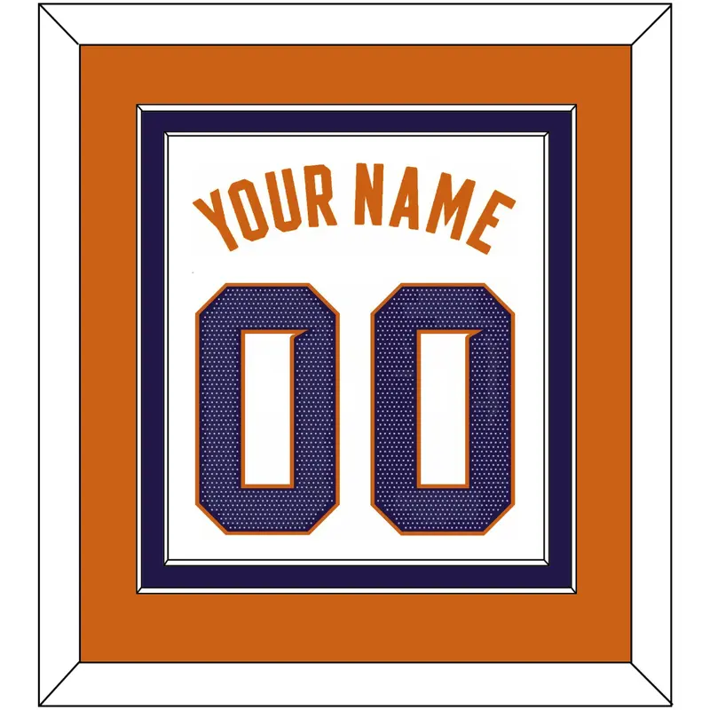 Phoenix Name & Number - White Association (2017-2023) - Double Mat 4