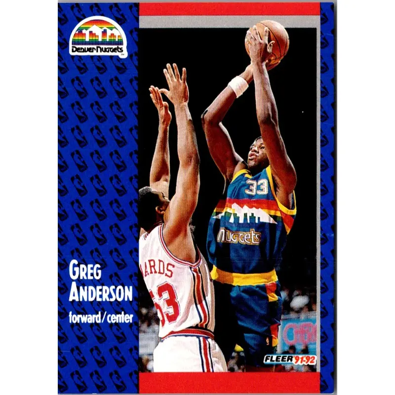 1991 Fleer Greg Anderson #272