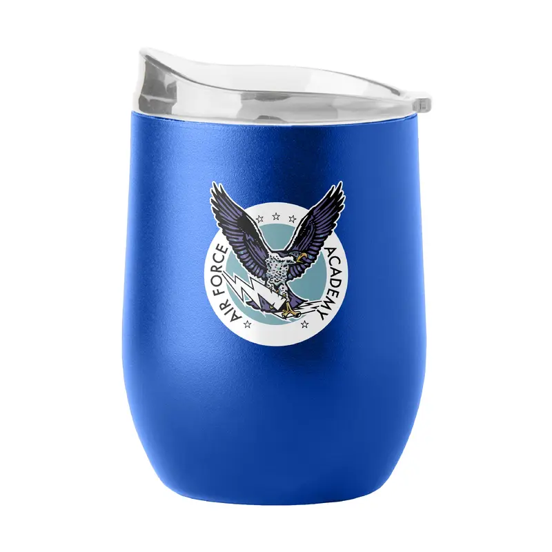 Air Force Vault 16oz Powder Coat Curved Beverage