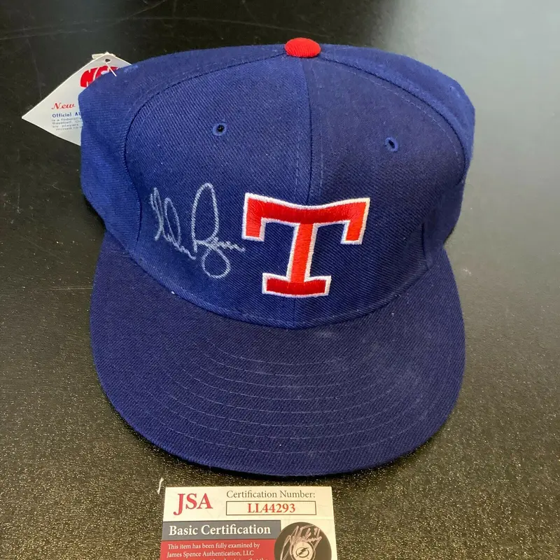 Nolan Ryan Signed Texas Rangers Game Model Hat With JSA COA