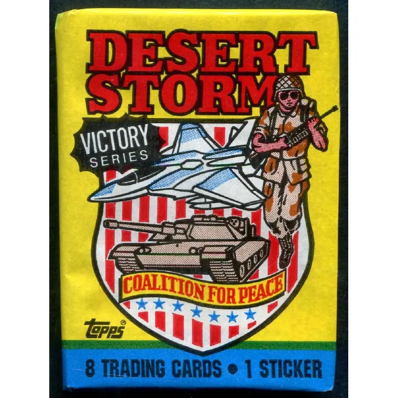 1991 Topps Desert Storm Unopened Series 2 Wax Pack (Victory Series) (8)