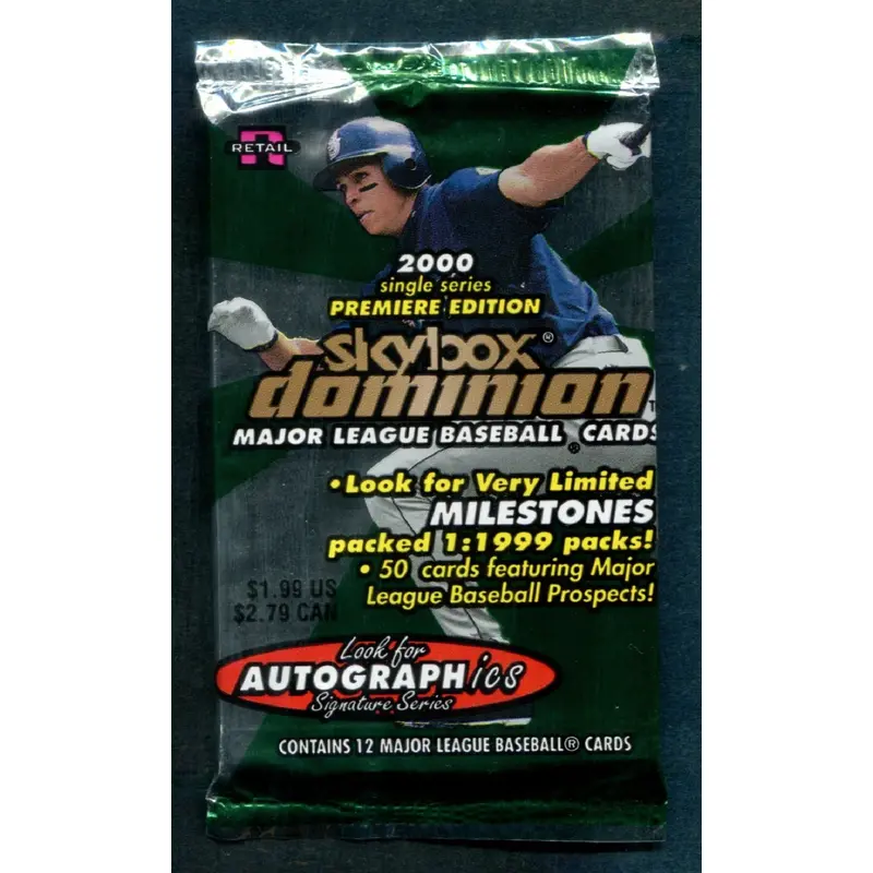 2000 Skybox Dominion Baseball Unopened Pack (Retail)