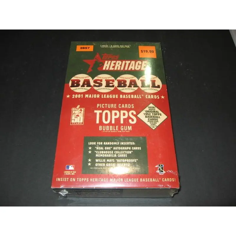 2001 Topps Heritage Baseball Blaster Box (7/8)