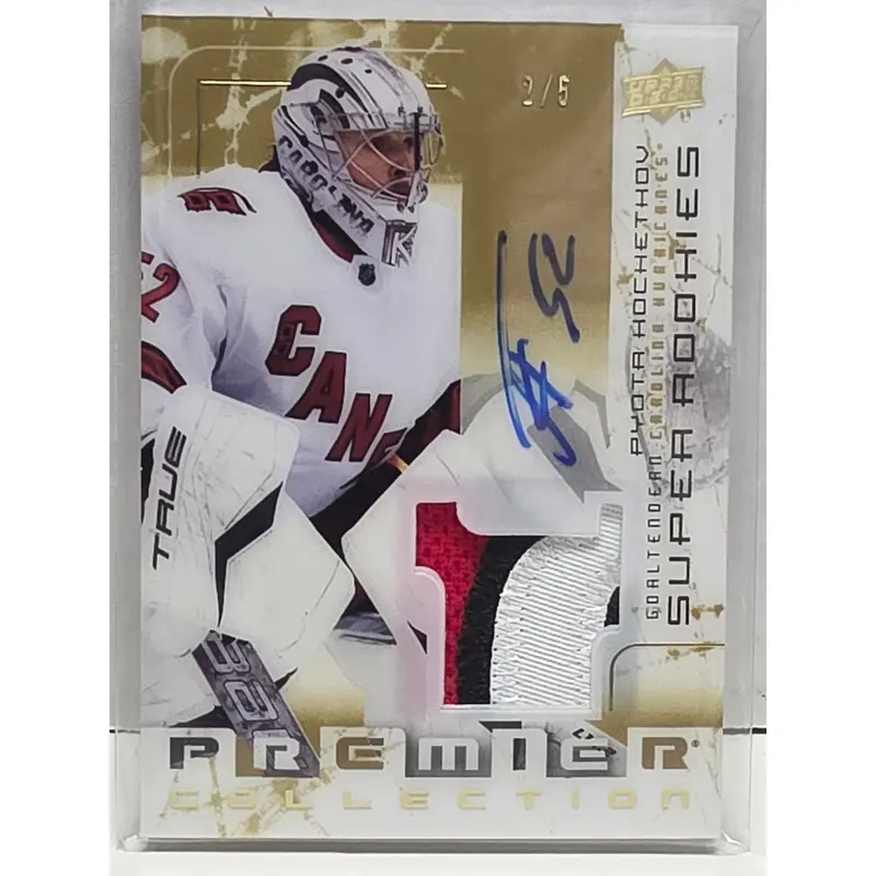 Pyotr Kochetkov 2022 Upper Deck Premier Gold Patch Auto #2/5