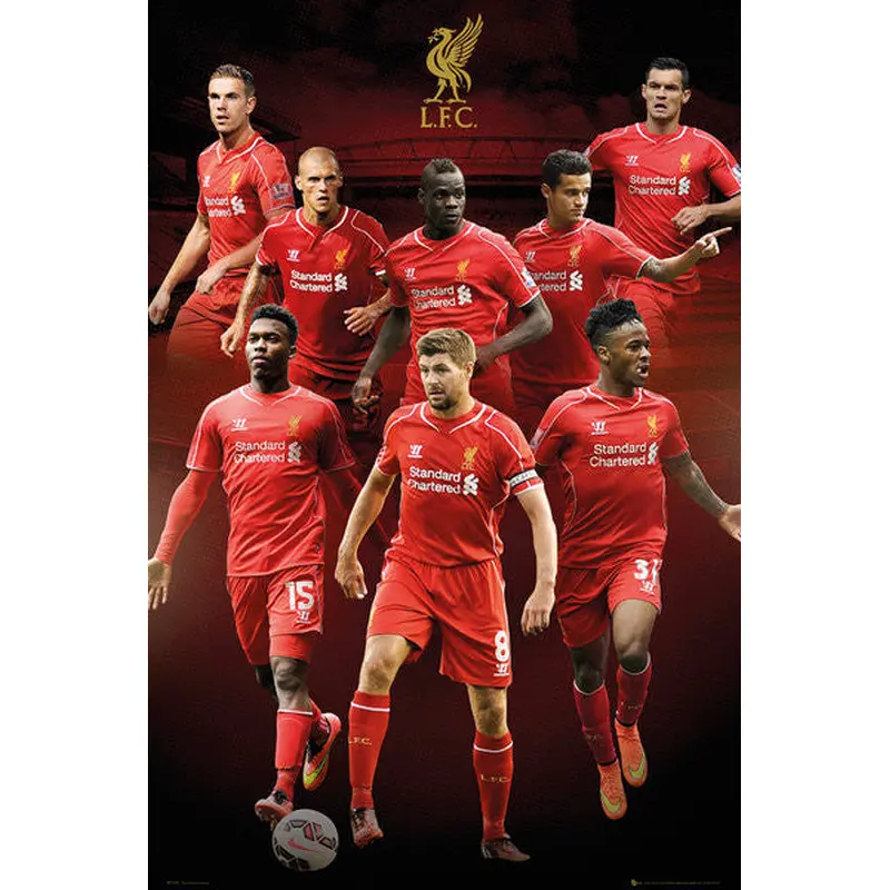 Liverpool FC "Big Eight" Official EPL 8-Player Soccer Poster - GB Eye (UK)