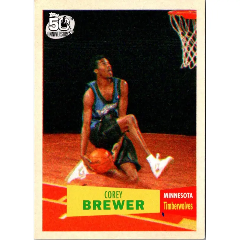 2007 Topps 1957-58 Variations Corey Brewer #117