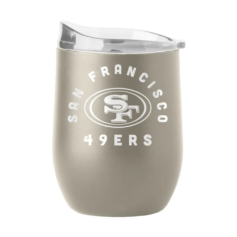 San Francisco 49ers 16oz Archway Powder Coat Curved Bev