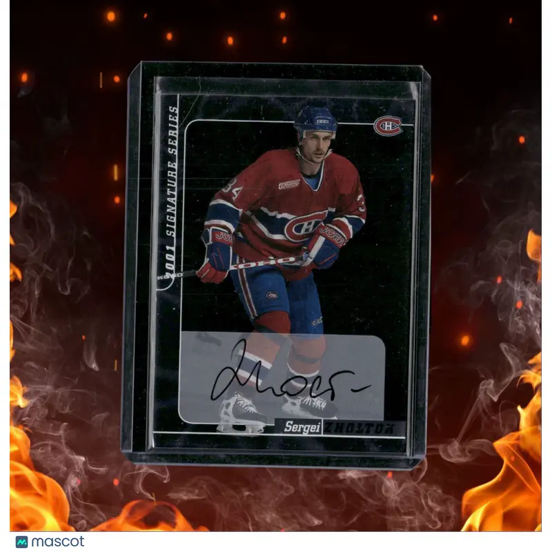 2000-01 Be a Player Signature Series Sergei Zholtok Auto #131