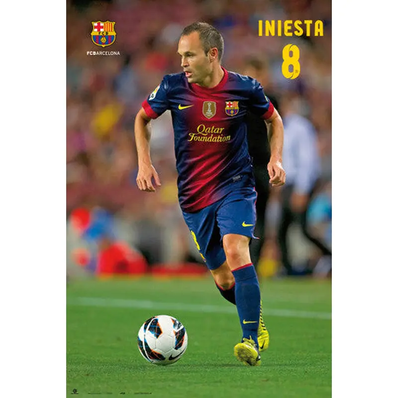 Andres Iniesta "Superstar" FC Barcelona Poster (2012/13) - G.E. (Spain)