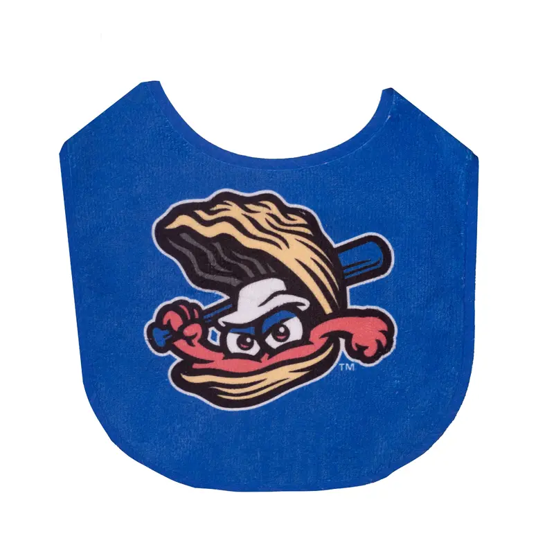 Baby Bib with Batting Oyster Logo