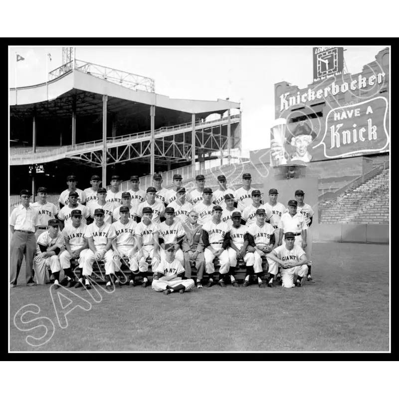 1957 New York Giants 8X10 Photo - Mays Polo Grounds - 2149