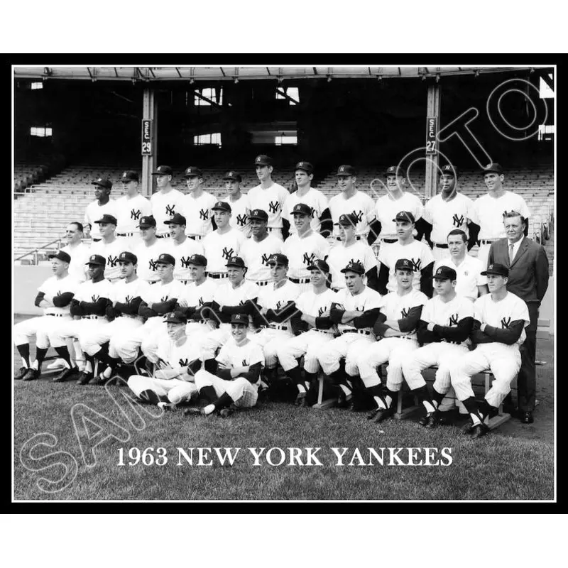 1963 New York Yankees 8X10 Photo - Mantle Berra Ford - 2214