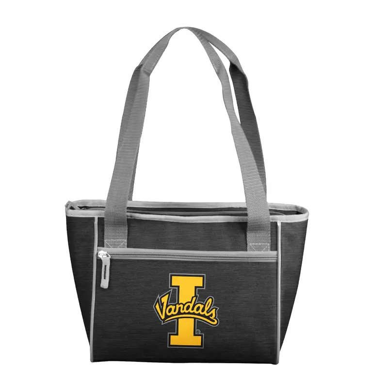 University of Idaho Black 16 Can Cooler Tote f/ Primary Logo