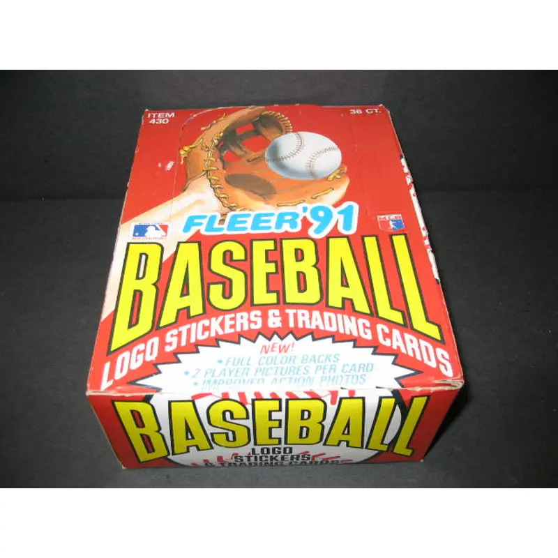 1991 Fleer Baseball Unopened Wax Box