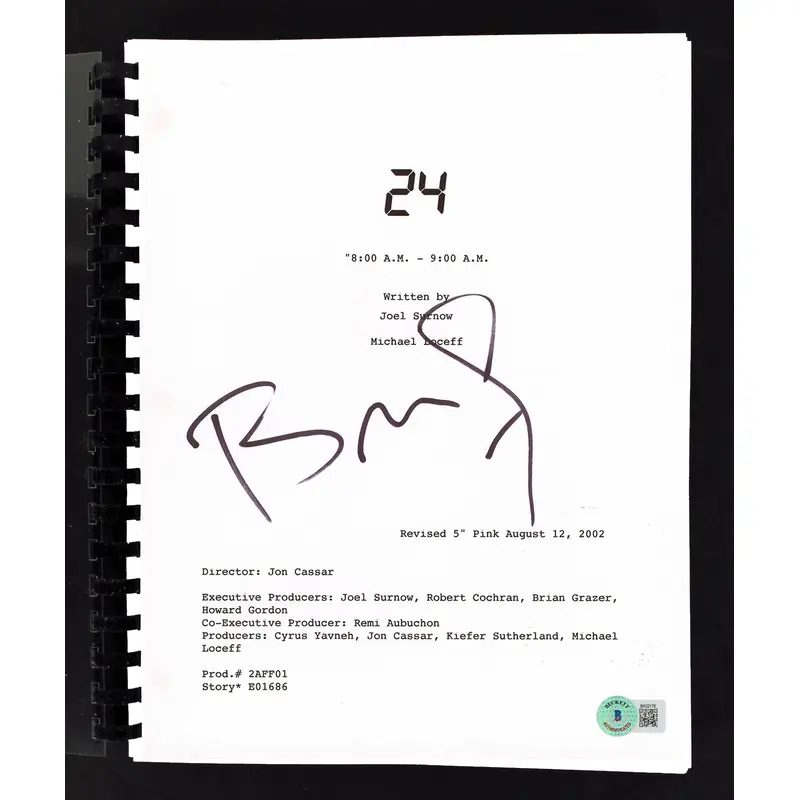Brian Grazer 24 Authentic Signed Movie Script Autographed BAS #BK02176