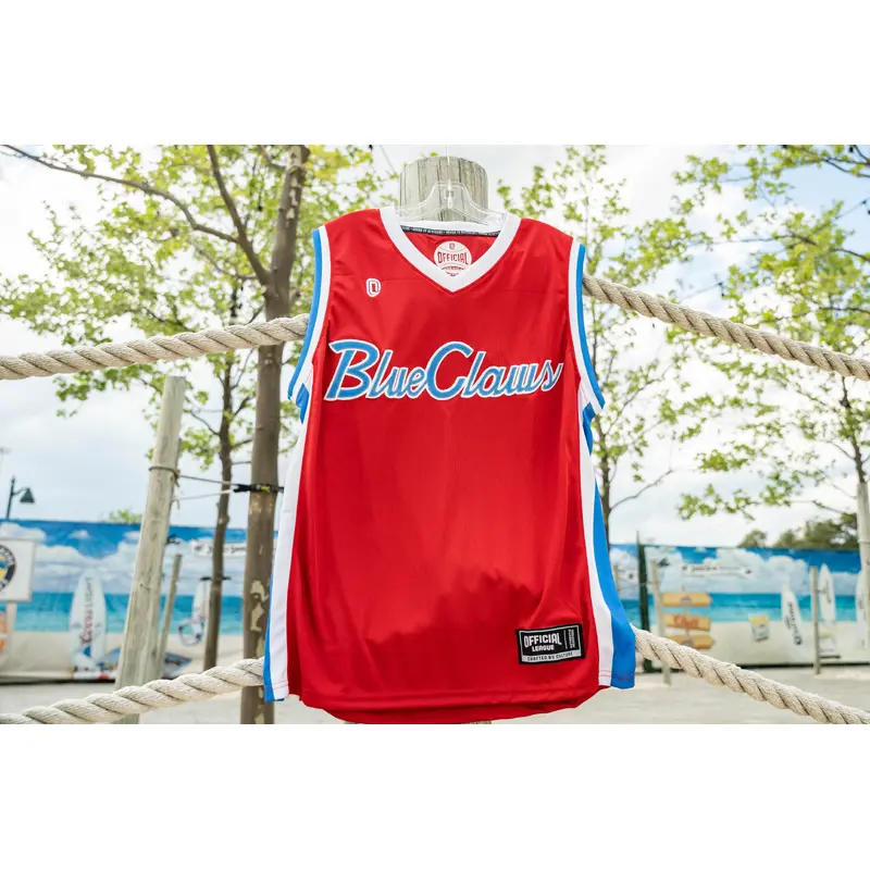 Jersey Shore BlueClaws Official League BlueClaws Basketball Jersey