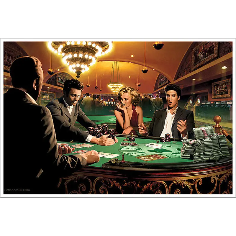 Legends Poker Fantasy "Royal Flush" Poster Print by Chris Consani - Jadei Graphics