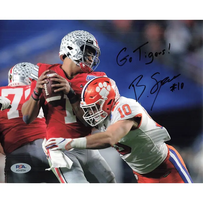 Baylon Spector signed 8x10 photo PSA/DNA Autographed Clemson Tigers