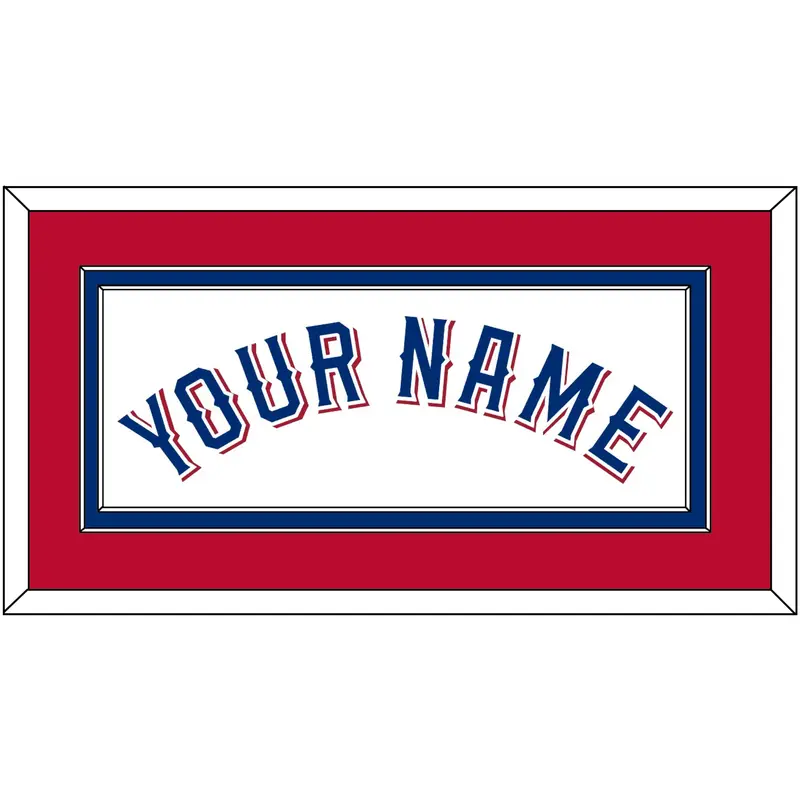 Texas Name - Home White (2020-2023) - Double Mat 4