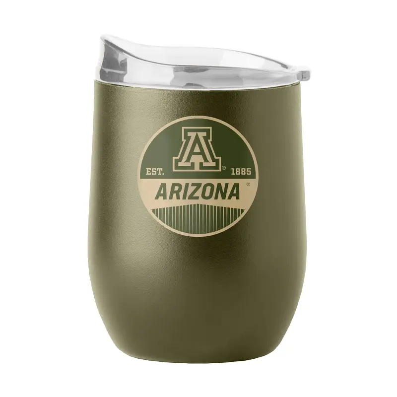 Arizona 16oz Badge Powder Coat Curved Beverage