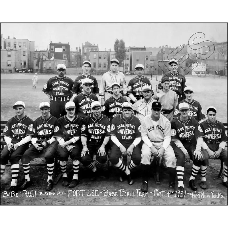 Babe Ruth Lou Gehrig 8X10 Photo - 1931 Barnstorming Yankees - 1796