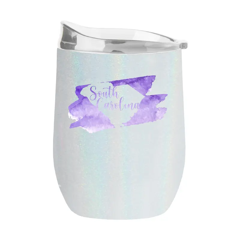 South Carolina 16oz Local State Pride Iridescent Curved Beverage
