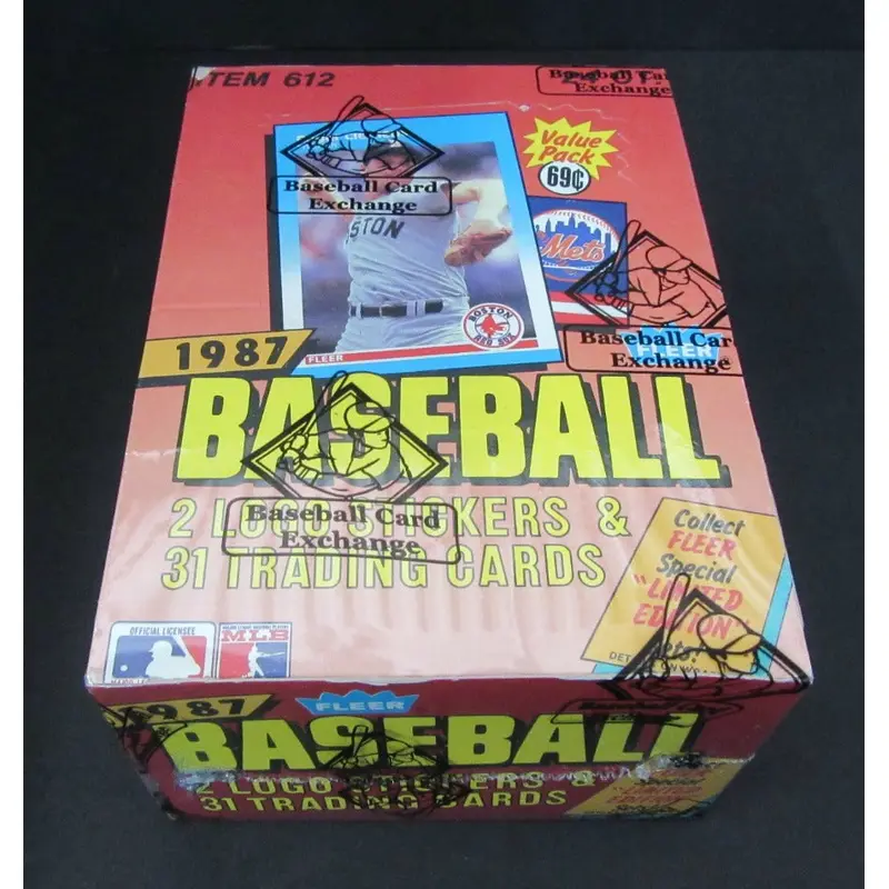 1987 Fleer Baseball Unopened Cello Box (Authenticate)